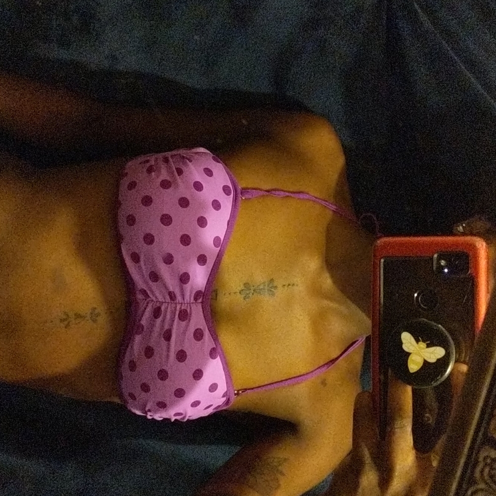 Polkadot swim suit top